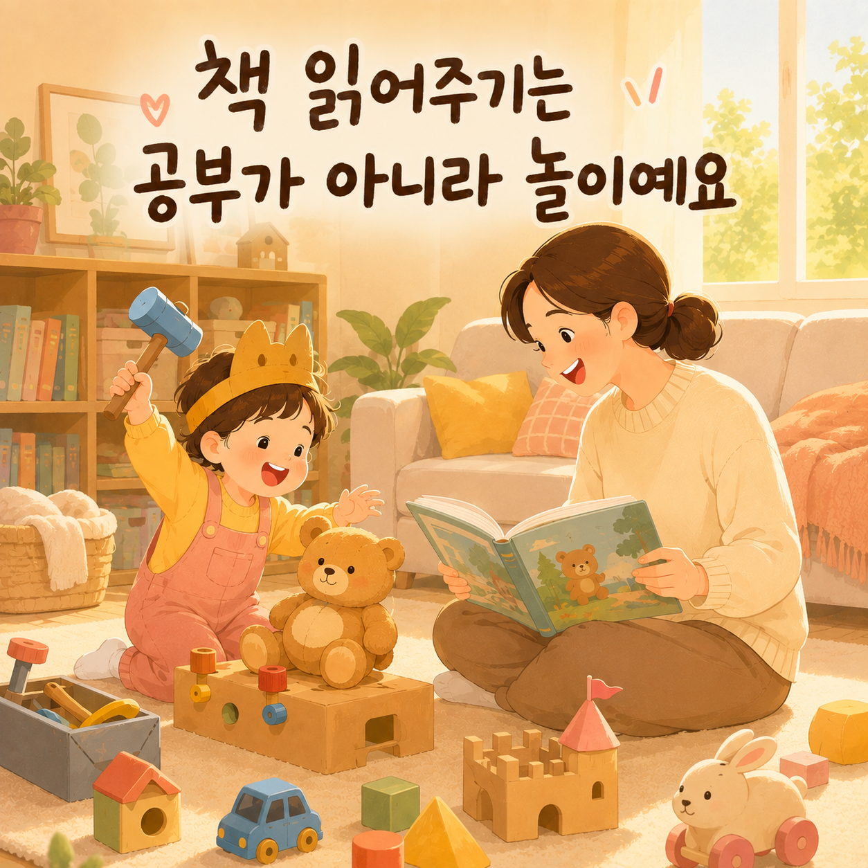 카드뉴스 2 - 책 읽어주기는 공부가 아니라 놀이예요